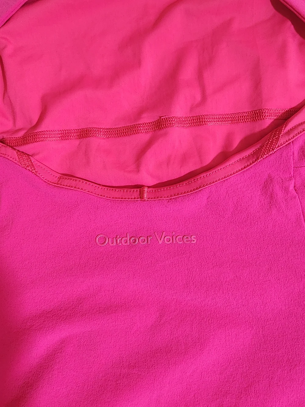 Outdoor Voices Exercise Dress Hot Pink Active Dress Skort Built-In Shorts Size L - Picture 9 of 12